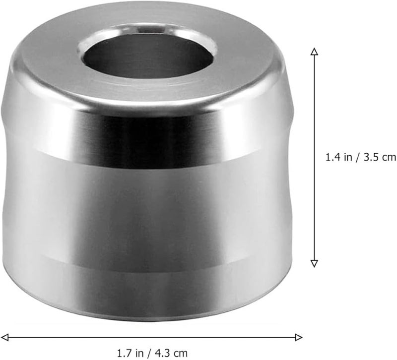 Cabilock Large Diameter Silver Aluminum Alloy Razor Stand Holder for Men - Image 2